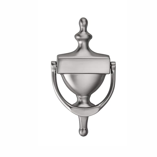khtumeware Solid Brass Door Knocker Victorian Rope Type 7 Brushed Satin Nickel 1 Pack
