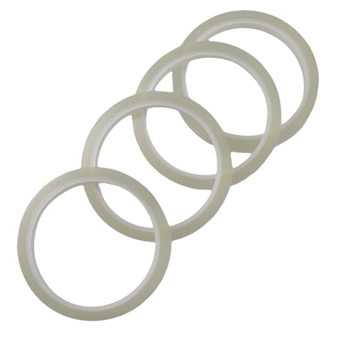 Cinta Térmica Transparente para Sublimación y Prensa de Calor, 4 Piezas, 10 mm de Ancho, 108 Pies de Largo, Cinta de Transferencia de Alta Temperatura hasta 230°C para Impresión Electrónica y DIY