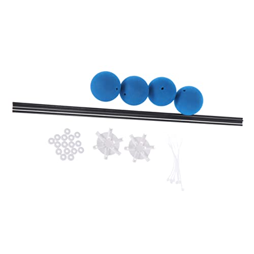 SUPVOX 4pieces Rc Helicopter Training Gear Kit Set Anti-Crash Training Kit with Lightweight Rods and Sponge Balls for Beginners and Experts Blue