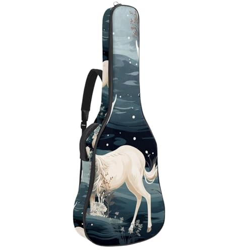 Sac de guitare acoustique étanche 101,6 cm motif cerf multicolore
