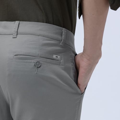 Image of BASICS Premium Cotton Stretch Formal Trousers for Men | Office Pants