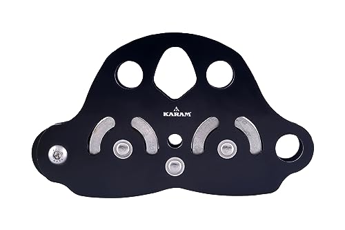 Image of KARAM Double Tandem Pulley Big with SS Sheaves | Heavy Duty Rope Cable Pulley System for Efficient Load Lifting and Rigging | Fall Protection & Safety Gear | AP015