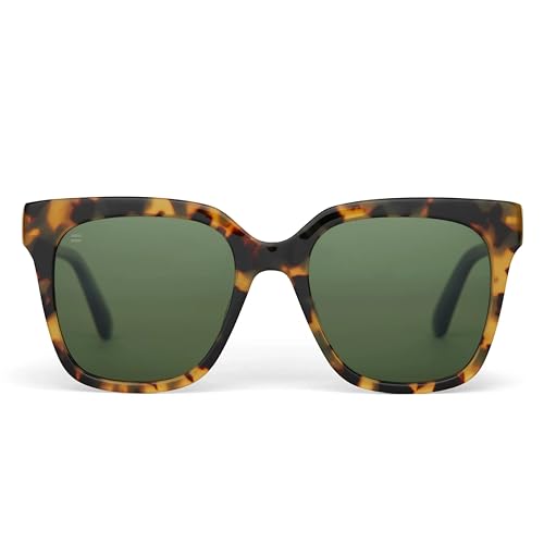 Lunettes de soleil carrées polarisées TOMS écaille blonde taille 53