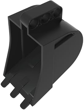 Gobricks 24120 Shaft Bolt Connection 4x7 Excavator Bucket, Black, 1 pcs | GDS-M058. Compatible with Lego bricks. MOC brick replacement parts, consistent color matching, precision manufacturing.