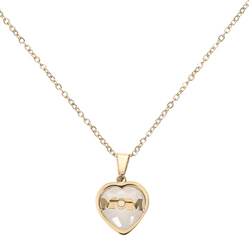 LIFKOME collar collar de vida collar de oro cumpleaños de mamá collar de mujer women joyas collar mujer collares mujer collar colgante collares para mujer Titanio Acero Circón