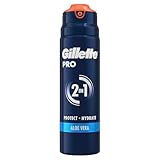 Gillette PRO Rasiergel für Männer — Rasierschaum Kühlt die Haut, um sie zu Beruhigen und Spendet dem Barthaar Feuchtigkeit, Hilft empfindliche Haut vor Irritationen zu schützen — 200ml