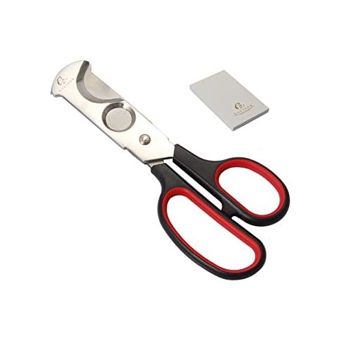 GALINER Cigar Cutter Sharp Cigar Scissors Stainless Steel Knife Cut Cigars with Gift Box Cover