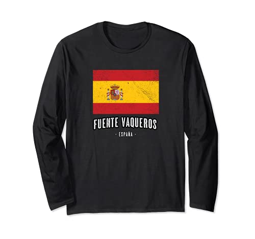Fuente Vaqueros España | Souvenir - Ciudad - Bandera - Manga Larga
