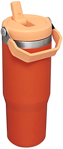 Stanley IceFlow Stainless Steel Tumbler with Straw - Vacuum Insulated Water Bottle for Home, Office or Car Reusable Cup with Straw Leak Resistant Flip Cold for 12 Hours or Iced for 2 Days (Tigerlily) - Image 4