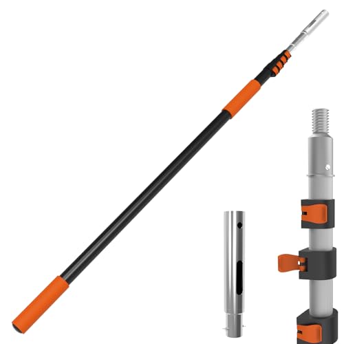 SISIUPASSIE 20FT Telescopic Pool Pole Heavy Duty Swimming Pool Pole Adjustable Length Aluminium Aolly Universal Pole for Skimmer Nets Vacuum Heads and Brushes