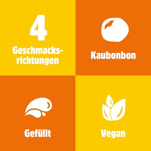 nimm2 soft – Kleine Bonbons mit flüssiger Fruchtsaftfüllung und Vitaminen zum Naschen für Kinder und Erwachsene – (1 x 345g Beutel)