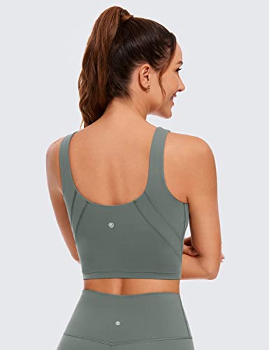 Image of CRZ YOGA Womens U Back Sports Bras | Light Support, Removable Pads, Yoga, Extremely Soft, U Back, Wide Straps, for Women