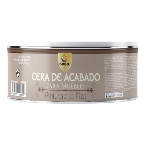 SPSIL Cera de Abeja Natural para Madera 300 ml, Reparador y Protector para Muebles de Madera
