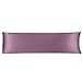 YeVhear - Federa per cuscino da corpo, 20 x 72 cm, in raso setoso malva, per capelli ACooling, anti-rughe, resistente al lavaggio
