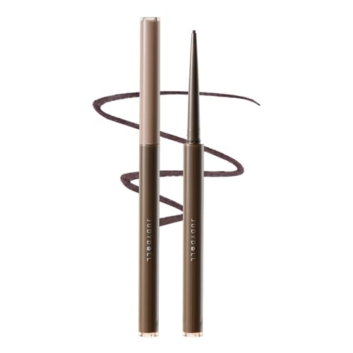 JUDYDOLL Ultrafine Eyeliner Gel Pencil, Fine Lining For Inner & Outer Eyes, Smudge-Proof & Water-Resistant, Smooth Glide Formula (01 Black Brown)