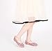 Girls Classic Slip on Mary Jane Ballet Flats Glitter Wedding Party Bridesmaids Flower Girl Princess Dress Shoes for Kid Toddler (Pink, Numeric 13)
