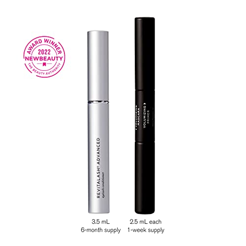 Revitalash Cosmetics, Revitalash Advanced Eyelash Conditioner 3.5Ml, Lash Enhancing Serum, Physician Developed & Cruelty Free With Free Mini Double-Ended Volume Set #TOP2
