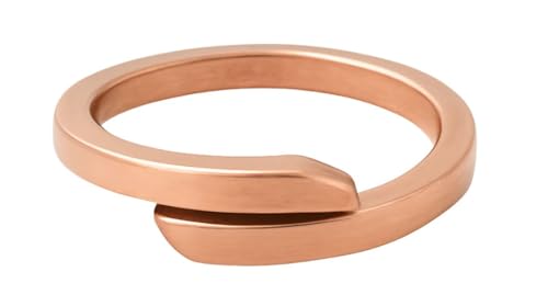 100% Pure Copper Adjustable Finger Ring | Tamba Challa for Men & Women | Free Size Healing Copper Challa | Fashion Jewellery | Skin-Friendly Metal Ring