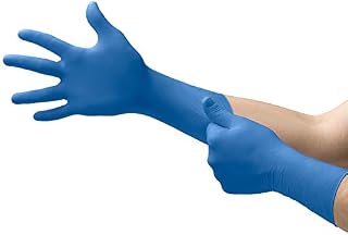 Microflex SG-375 Disposable Latex Gloves Medical/Exam Grade, Long Cuff, Thick Powder Free Glove