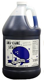 Snow Cone Syrup Gallons W/Pumps (Blue Raspberry-Orange-Cherry-Watermelon) #TOP1