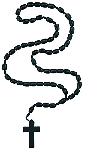 Catholica Shop - Catholic Religious Wear Wooden Beads Necklace with Wood Cross Pendant Catholic Rosary Necklace I Cross Necklace for Men Rosarios Catolicos Madera Made in Brazil…