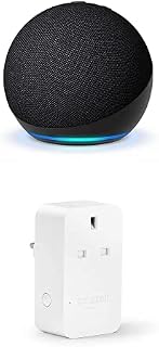 All-new Echo Dot (5th generation, 2022 release), Charcoal + Amazon Smart Plug, Works with Alexa - Smart Home Starter Kit