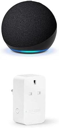 All-new Echo Dot (5th generation, 2022 release), Charcoal + Amazon Smart Plug, Works with Alexa - Smart Home Starter Kit