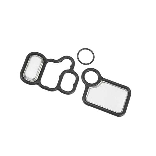 Image of VTEC Solenoid Gasket Spool Valve Filter Screen Fit for Honda CRV with O-Ring - Pack of 3 Black Stylish Design