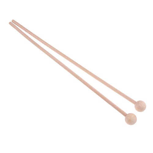 1 Paar Percussion Instrument Zubehör Holzzunge Mallets, wie beschrieben 42cm