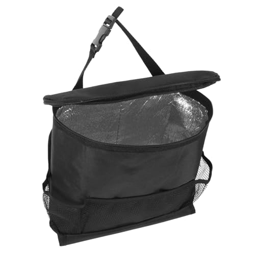 Amosfun Bolsa de Almacenamiento para Coche Negra Bolsa Térmica Multifuncional para Asiento y Maletero Práctica y Duradera para Organizar Objetos Auto Furgoneta y Camión