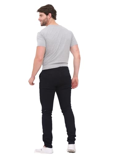 Calça Masculina Slim Jeans Bolso Faca Esporte Fino Social Malloy (BR, Numérico, 42, Regular, Regular