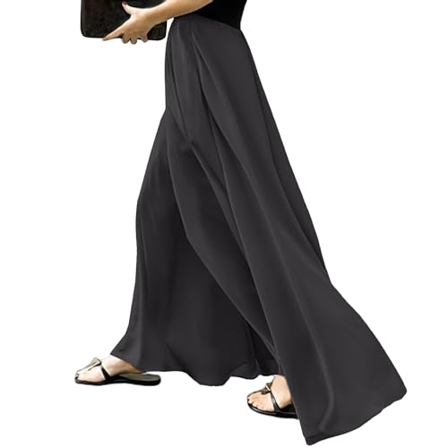 Pantalon palazzo ample en satin pour vos soirées et événements chic