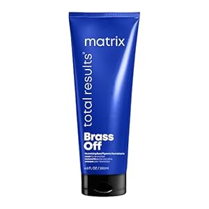 MATRIX-Total-Results-Brass-Off-Color-Depositing-Custom-Neutralization-Hair-Mask-Repairs-Protects-Fragile-Hair-For-Color-Treated-Hair Matrix Brass Off Color Depositing Neutralization Hair Mask| For Color Treated Hair, Neutralizes Orange Tones, Color Depositing, Packaging May Vary, 6.8 Fl. Oz
