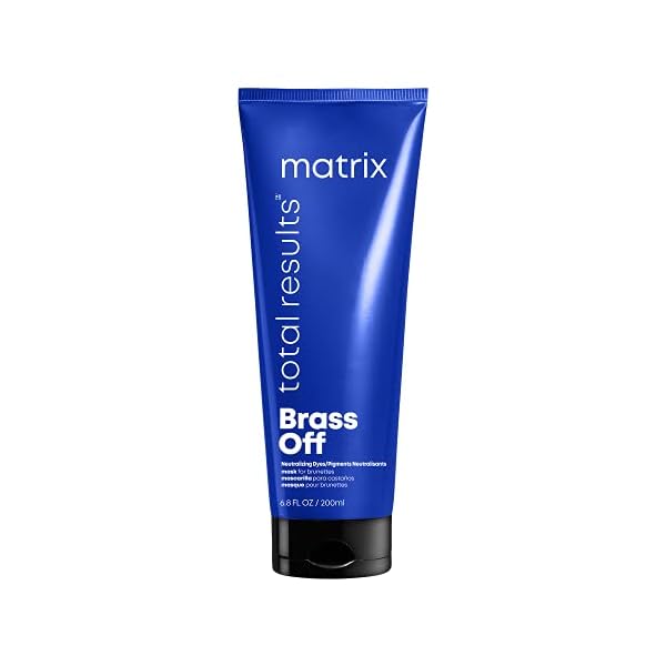 Matrix Brass Off Color Depositing Neutralization Hair Mask| For Color Treated Hair, Neutralizes Orange Tones, Color Depositing, Packaging May Vary, 6.8 Fl. Oz