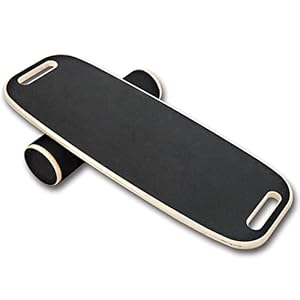 WoNicer Wooden Balance Board for Exercise,Suitable adult and beginner,Improve Your Surf and Skate Balance Skills.Reasonable design, Strong and Durable.
