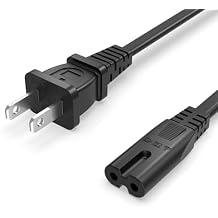 Superer Printer Power Cord Cable Fit for HP OfficeJet Pro, Envy, DeskJet Series, for Canon PIXMA MG MP MX Series, Epson Workforce, Stylus, Ecotank Printers 2 Prong Replacement, ETL Listed