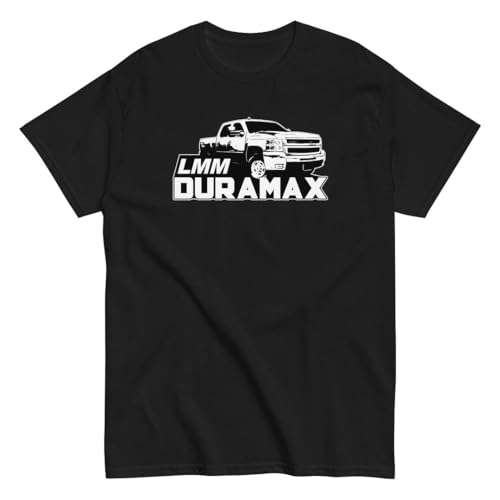LMM Duramax Shirt Mens Diesel Truck T-Shirt Graphic Tee Black