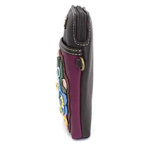 Image of Chala Crossbody Cell Phone Purse-Women Canvas Multicolor Handbag with Adjustable Strap