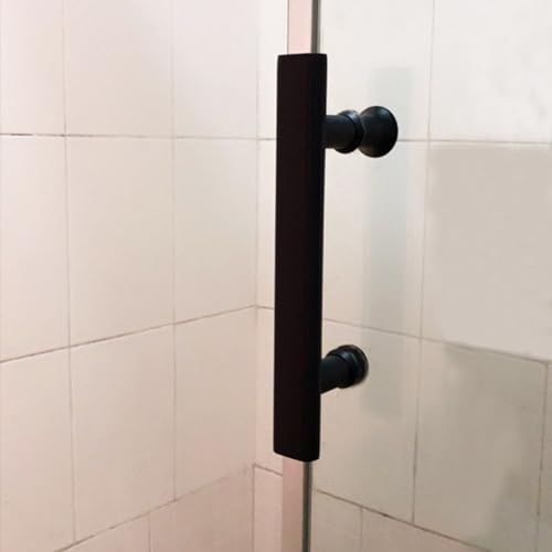 Poignée de porte de douche inox anti-corrosion noire mate - 7