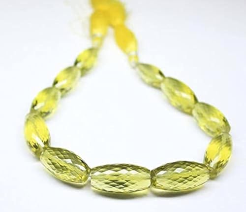 Quartz citron vert or perles marquise pour remplacer les pierres ternes de vos bijoux - 2