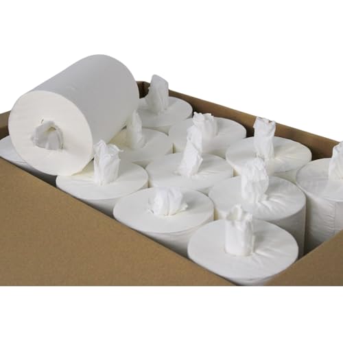 KURTT 12 Mini Handtuchrollen, ohne innenhülse, 1 lagig perforierte papierrollen, 120M pro rollen