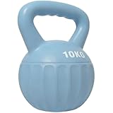 SPORTNOW Kettlebell 10 kg, haltère avec poignée Antidérapante, haltère à boule, musculation, entraînement, pour gym, bleu