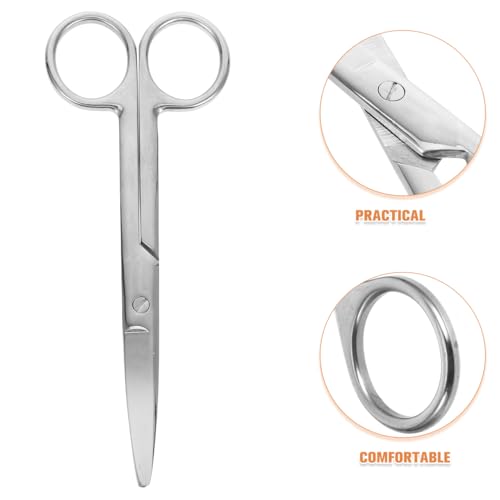 Healeved Edelstahl Ostomie-Schere 5.51 Zoll Mit Stumpfer Abgerundeter Spitze Für Sicheres Schneiden Von Ostomiebedarf Und -Taschenschere Für -Grundplatten