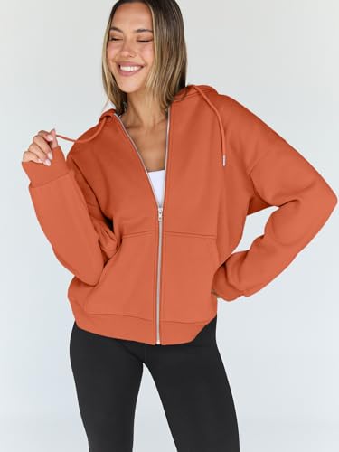 Image of Trendy Queen Womens Oversized Zip Up Hoodies Y2K Fall Sweatshirts 2026