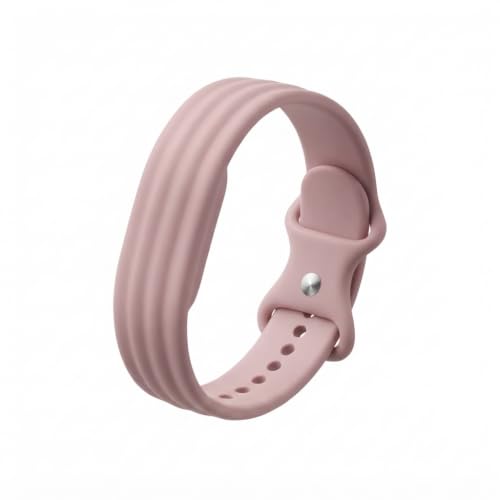 Image of Premium Silicone Band Compatible with Google Fitbit air, Removable Soft Belts for Fitbit air Wristband, Smartwatch Band for Men & Women (Pink)