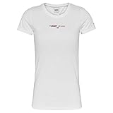 Nicht zutreffend Tommy Hilfiger Damen Tjw Tommy Jeans Flag Tee Hemd, Weiß, XS