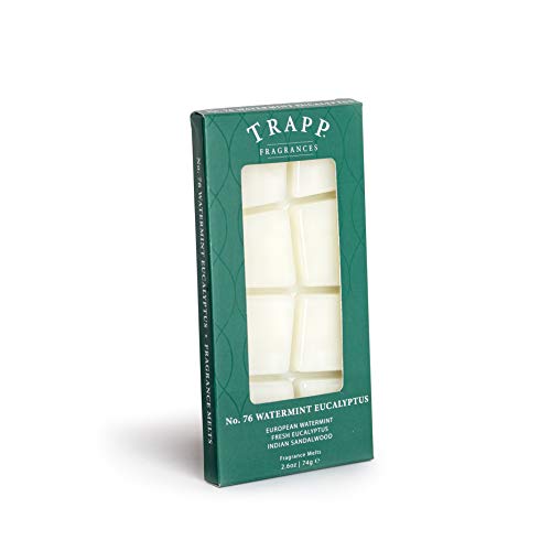 Trapp No. 76 Watermint Eucalyptus Fragrance Wax Melts (9 Pieces, 2.6 oz) 30+ Hours – Soy Wax Fragrance Melts with Notes of Watermint & Eucalyptus Scented Wax Melts