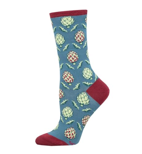 Chaussettes coton de qualité supérieure femme bleu Okie Dokie Artichokie