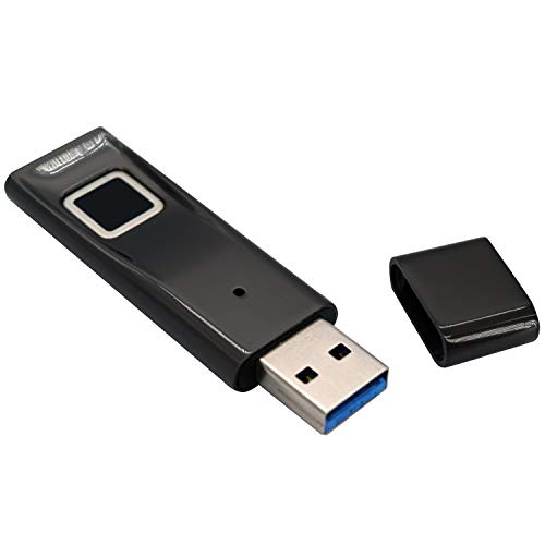 TOKK TUSB64B Waterproof Fingerprint USB Drive (64 GB),Black