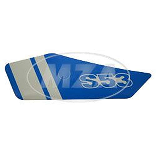 Klebefolie f Seitendeckel links - blau/weiß - S53